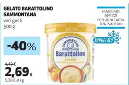 Coop GELATO BARATTOLINO SAMMONTANA offerta
