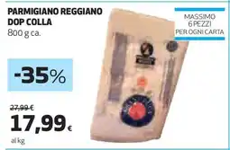 Coop PARMIGIANO REGGIANO DOP COLLA offerta