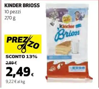 Coop Kinder Brioss offerta