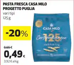 Coop PASTA FRESCA CASA MILO PROGETTO PUGLIA offerta