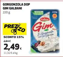Coop GORGONZOLA DOP GIM GALBANI offerta