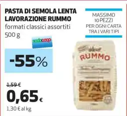 Coop Pasta di Semola Lenta Lavorazione Rummo offerta