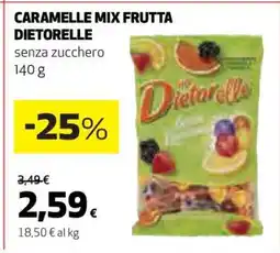 Coop CARAMELLE MIX FRUTTA DIETORELLE offerta