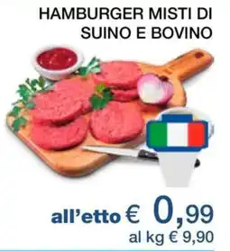 In Coop Hamburger misti di suino e bovino offerta