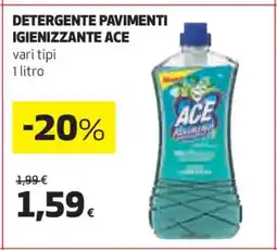 Coop DETERGENTE PAVIMENTI IGIENIZZANTE ACE offerta