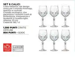 Coop SET 6 CALICI offerta