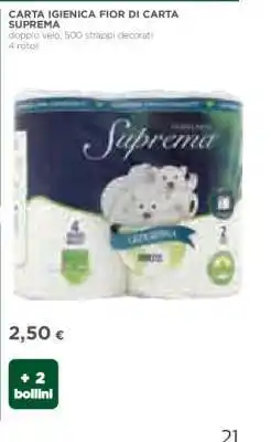 Coop CARTA IGIENICA FIOR DI CARTA SUPREMA offerta