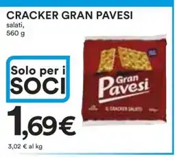 Coop Cracker Gran Pavesi offerta
