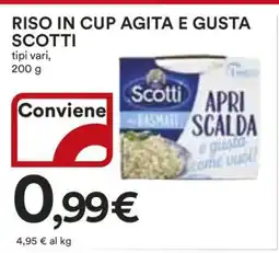 Coop RISO IN CUP AGITA E GUSTA SCOTTI offerta