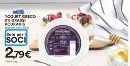 Coop YOGURT GRECO 0% GRASSI KOUKAKIS offerta