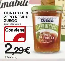 Coop CONFETTURE ZERO RESIDUI ZUEGG offerta