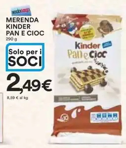 Coop MERENDA KINDER PAN E CIOC offerta