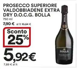 Coop Prosecco Superiore Valdobbiadene Extra Dry D.O.C.G. Bolla offerta