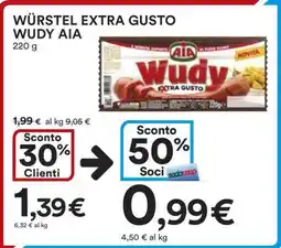 Coop WÜRSTEL EXTRA GUSTO WUDY AIA offerta