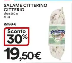 Coop Salame Citterino Citterio offerta