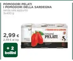 Coop POMODORI PELATI I POMODORI DELLA SARDEGNA offerta