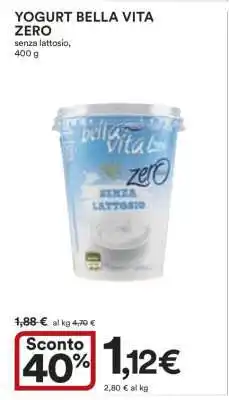 Coop YOGURT BELLA VITA ZERO offerta