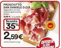 Coop Prosciutto San Daniele D.O.P offerta