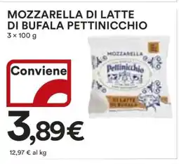 Coop MOZZARELLA DI LATTE DI BUFALA PETTINICCHIO offerta