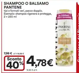 Coop Shampoo o Balsamo Pantene offerta