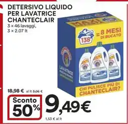 Coop DETERSIVO LIQUIDO PER LAVATRICE CHANTECLAIR offerta