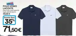 Coop POLO UOMO LACOSTE offerta