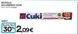 Coop ROTOLO ALLUMINIO CUKI offerta