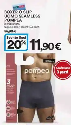 Coop BOXER O SLIP UOMO SEAMLESS POMPEA offerta