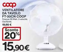 Coop VENTILATORE DA TAVOLO FT-30CN COOP offerta