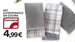 Coop SET 6 STROFINACCI DA CUCINA offerta