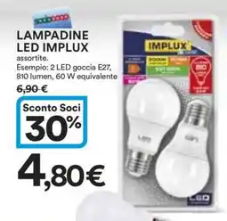 Coop LAMPADINE LED IMPLUX offerta