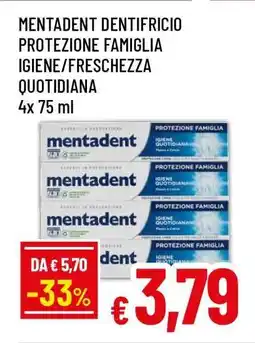 Famila MENTADENT DENTIFRICIO PROTEZIONE FAMIGLIA IGIENE/FRESCHEZZA QUOTIDIANA offerta