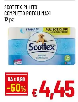 Famila SCOTTEX PULITO COMPLETO ROTOLI MAXI offerta
