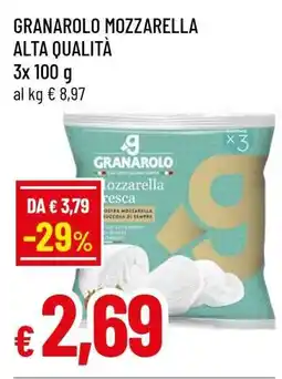 Famila GRANAROLO mozzarella alta qualità offerta