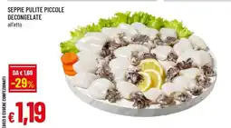 Famila SEPPIE PULITE PICCOLE DECONGELATE offerta