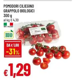 Famila POMODORI CILIEGINO GRAPPOLO BIOLOGICI offerta
