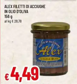 Famila ALEX FILETTI DI ACCIUGHE IN OLIO D'OLIVA offerta