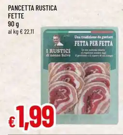 Famila PANCETTA RUSTICA FETTE offerta