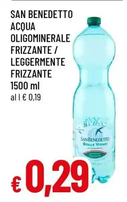 Famila SAN BENEDETTO ACQUA OLIGOMINERALE FRIZZANTE / LEGGERMENTE FRIZZANTE offerta