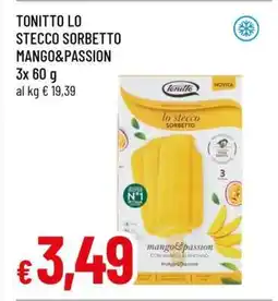 Famila TONITTO LO STECCO SORBETTO MANGO&PASSION offerta