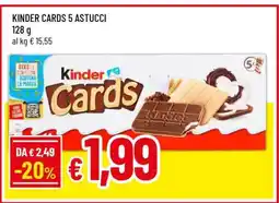 Famila KINDER CARDS 5 ASTUCCI offerta