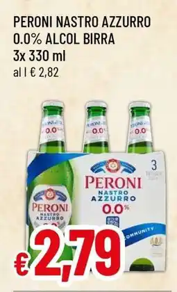 Famila PERONI NASTRO AZZURRO 0.0% ALCOL BIRRA offerta