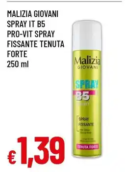 Famila MALIZIA GIOVANI SPRAY IT B5 PRO-VIT SPRAY FISSANTE TENUTA FORTE offerta