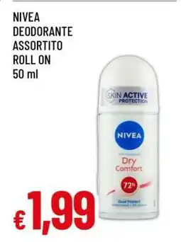 Famila NIVEA DEODORANTE ASSORTITO ROLL ON 50 ml offerta