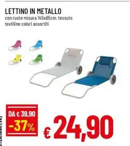 Famila LETTINO IN METALLO offerta