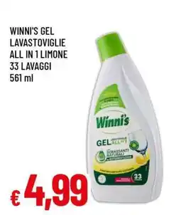 Famila WINNI'S Gel Lavastoviglie All in 1 Limone offerta
