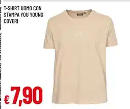 Famila T-SHIRT UOMO CON STAMPA YOU YOUNG COVERI offerta