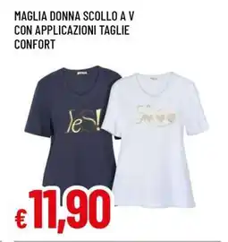 Famila MAGLIA DONNA SCOLLO A V offerta