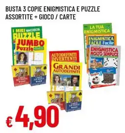 Famila Busta 3 Copie Enigmistica e Puzzle Assortite + Gioco / Carte offerta