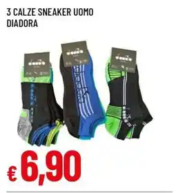 Famila 3 Calze Sneaker Uomo Diadora offerta